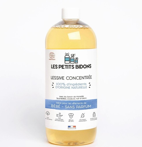 Petits bidons lessive bébé