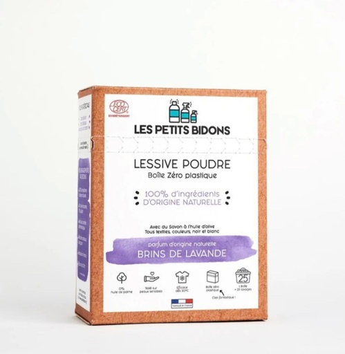 Petits bidons lessive en poudre Lavande