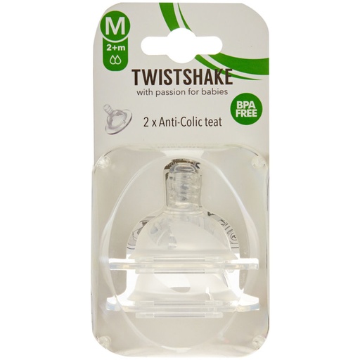 Tétine anti-colique medium 2M+ - TWISTSHAKE