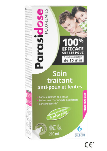 Parasidose soin traitant anti-poux et lentes 200ml