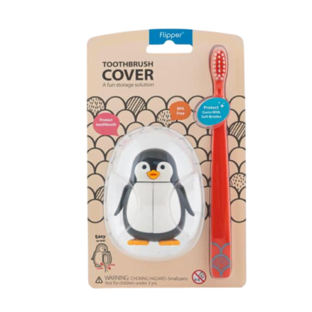 Couvercle brosse à dent combo - Pingouin