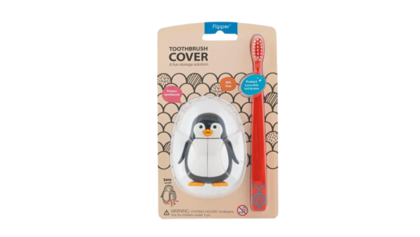 Couvercle brosse à dent combo - Pingouin