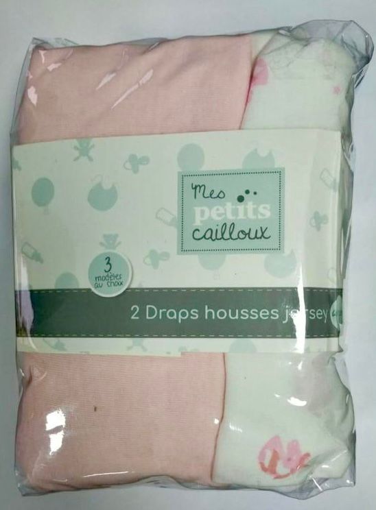 Mes petits cailloux - Draps housses jersey