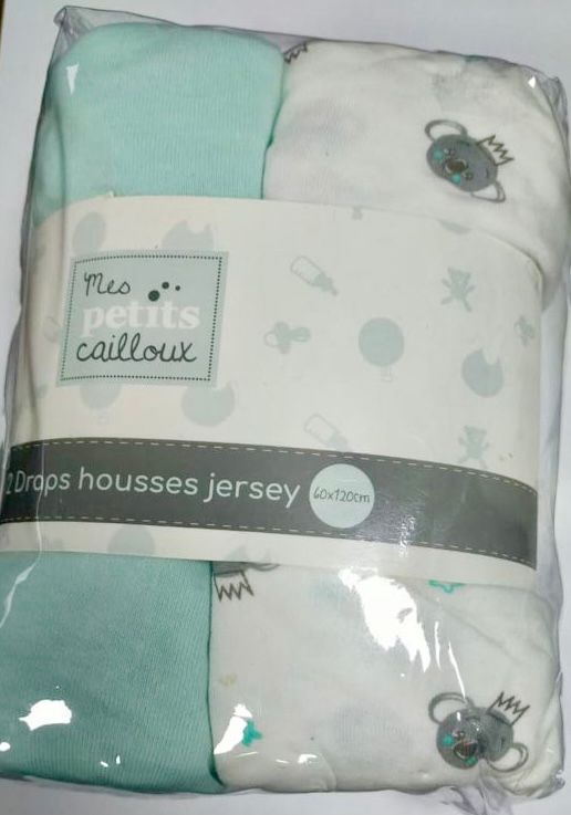 Mes petits cailloux - Draps housses jersey