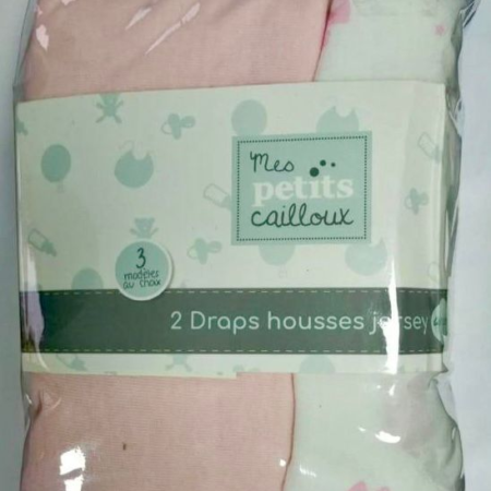 Mes petits cailloux - Draps housses jersey