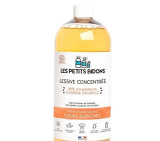 Petits bidons - Lessive fleurs blanches