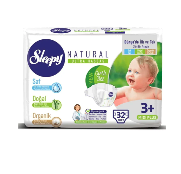 Sleepy - Natural Couches Bébés Midi plus Taille 3 ( 5-10KG )