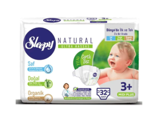 Sleepy - Natural Couches Bébés Midi plus Taille 3 ( 5-10KG )