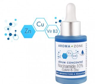 Aroma-Zone - Sérum Visage Concentré Niacinamide 10%,Cuivre&Zinc