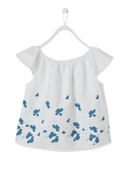 Blouse imprimée fille