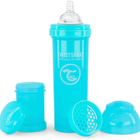 TWISTSHAKE – Biberon anti-colique 260ml (Bleu)