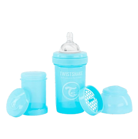 TWISTSHAKE – Biberon anti-colique 180ml (Bleu)