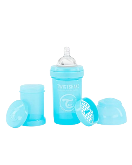 TWISTSHAKE – Biberon anti-colique 180ml (Bleu)