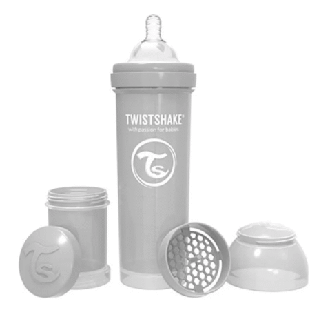 TWISTSHAKE – Biberon anti-colique 260ml (Gris)