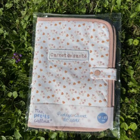 Mes petits cailloux - Protège carnet de santé "Rose"