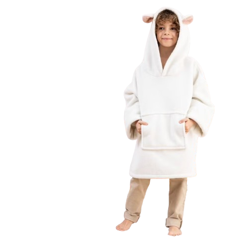 Atmosphera plaid – Sweat capuche (mouton)